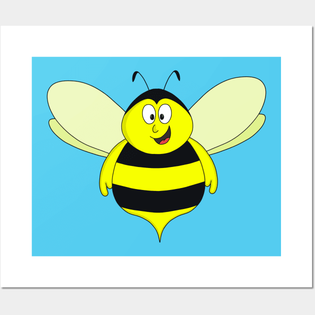 Chubby Bee Wall Art by DiegoCarvalho